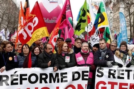Miles de franceses marcharon contra la reforma previsional - www.eLe-Ve.com.ar